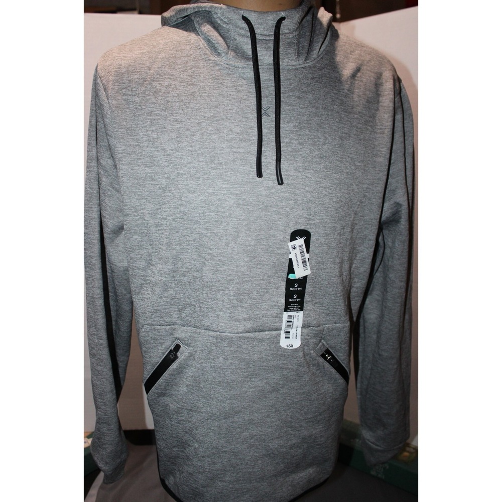 Xersion Quick Dry Fleece Hoodie Gray Size Small